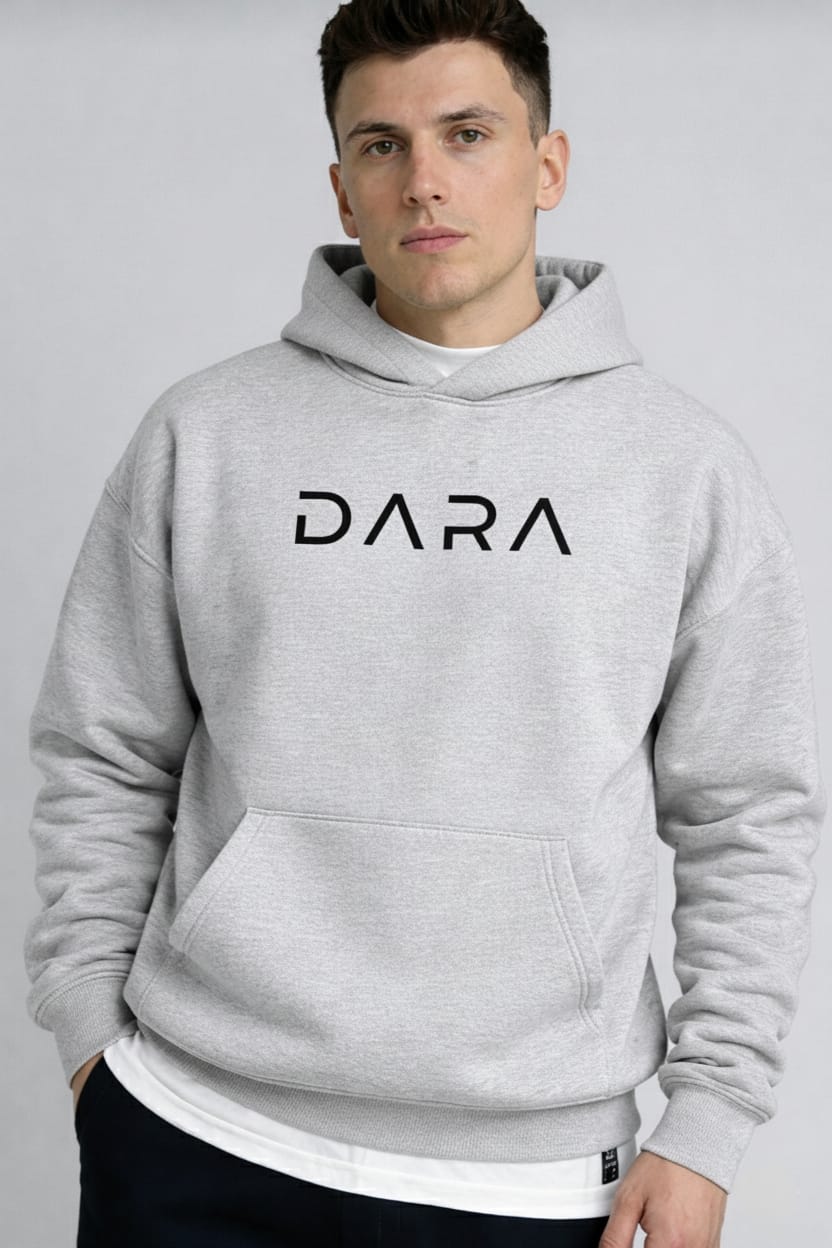 DARA Signature Hoodie – Heather Grey