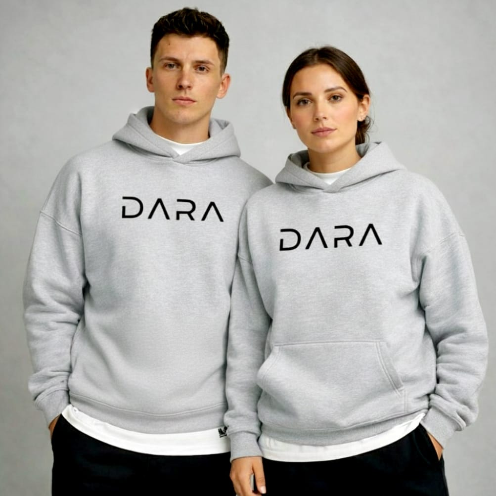 DARA Signature Hoodie – Heather Grey
