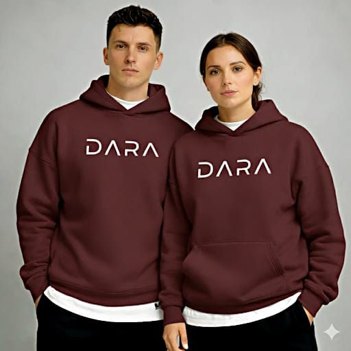 DARA Signature Hoodie – Burgundy