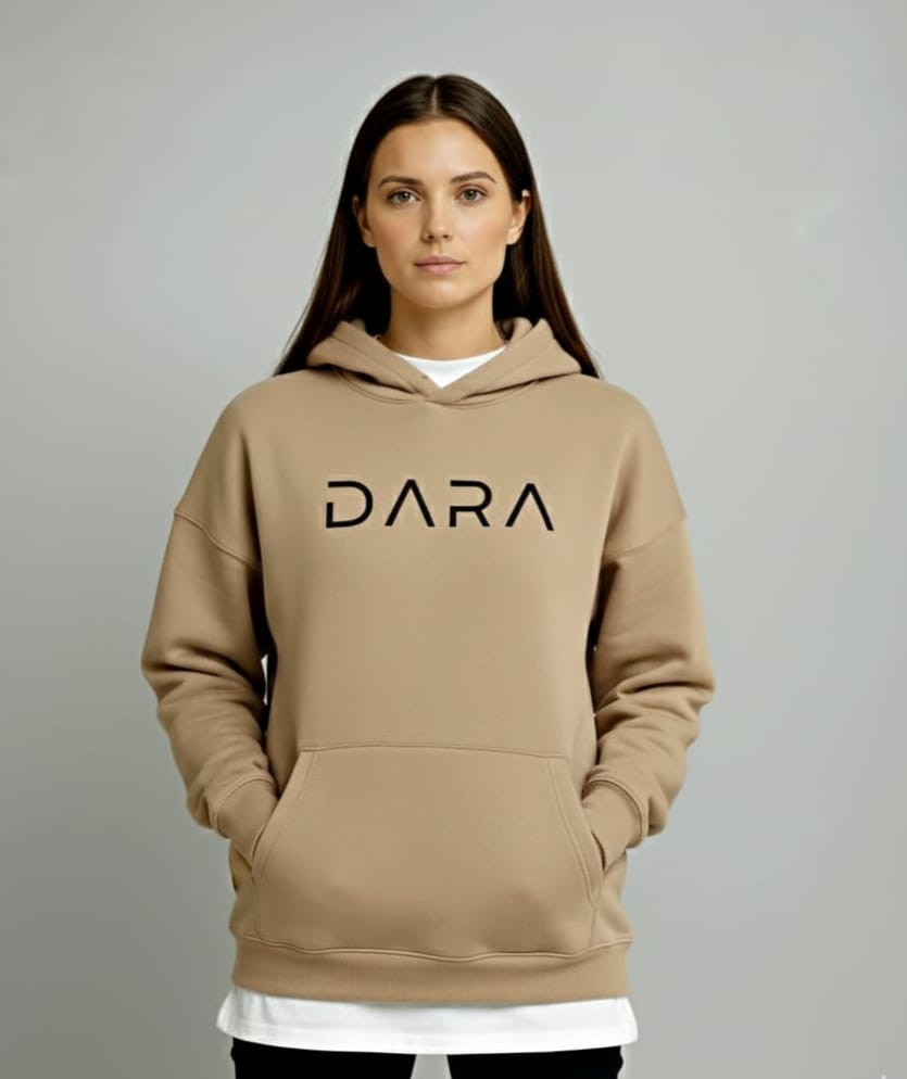 DARA Signature Hoodie – Beige