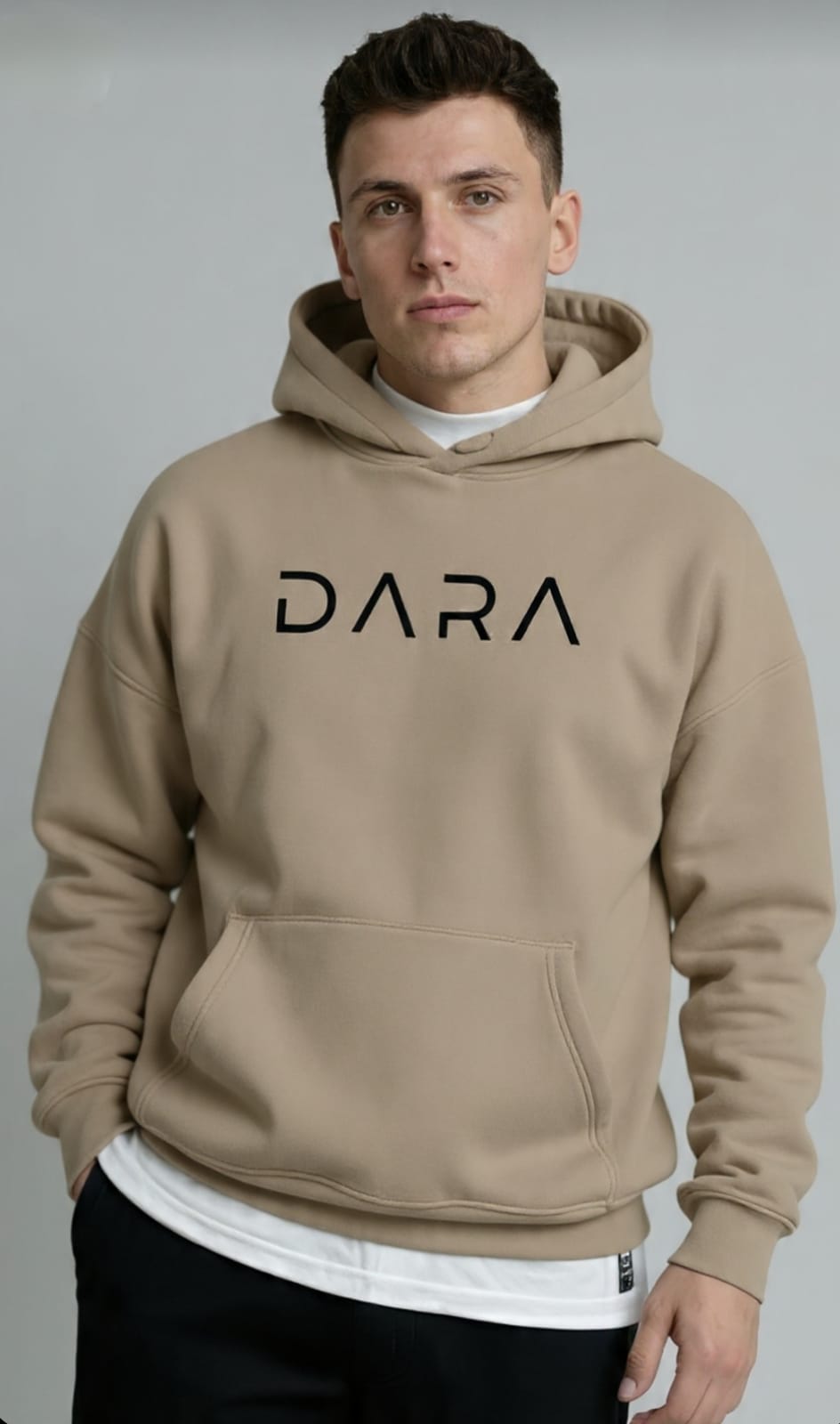 DARA Signature Hoodie – Beige